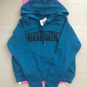 VS Pink *S* Love Pink zipped hoodie